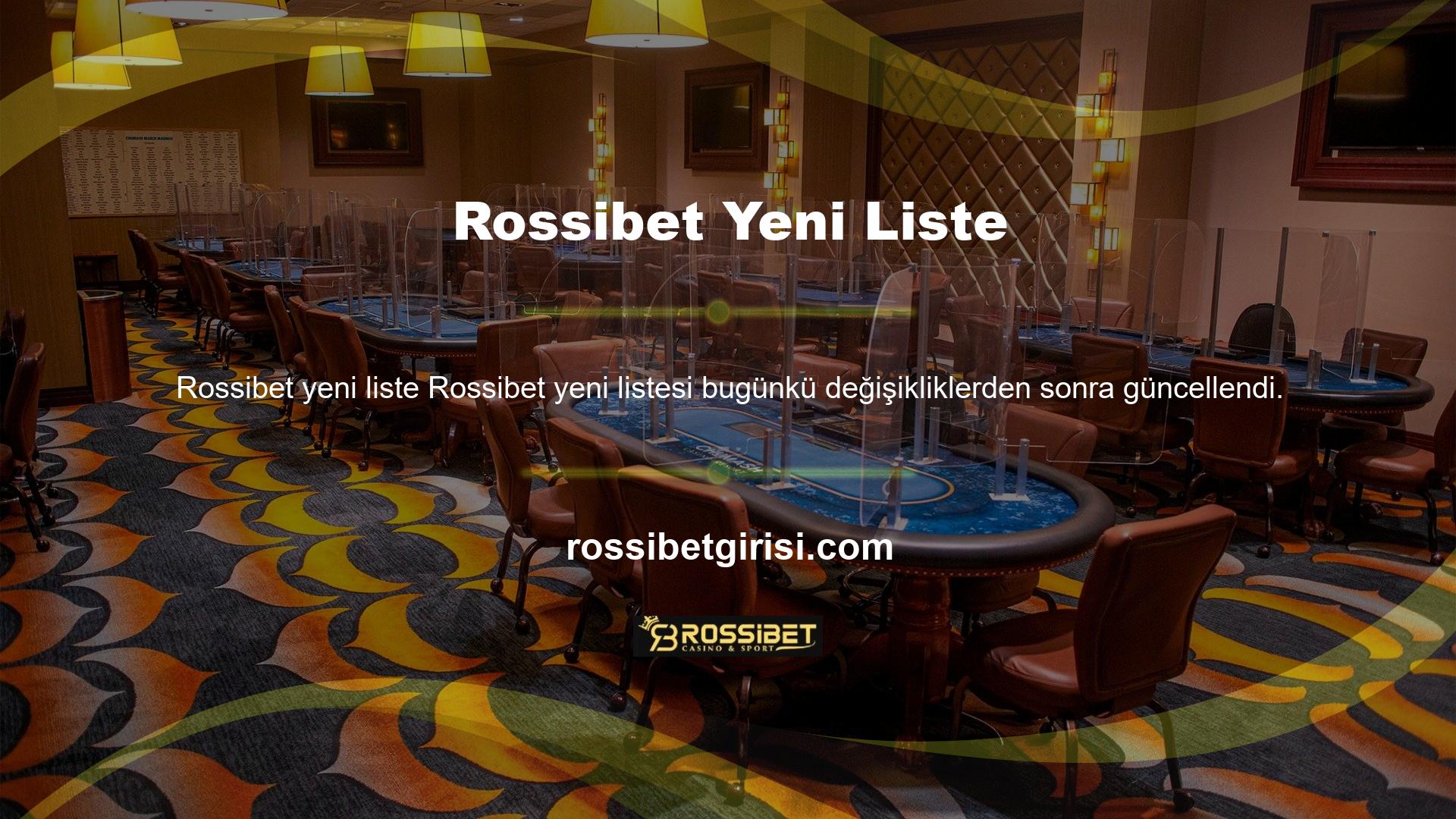 Rossibet web sitesini ziyaret etmek isterseniz bu adresi kullanabilirsiniz
