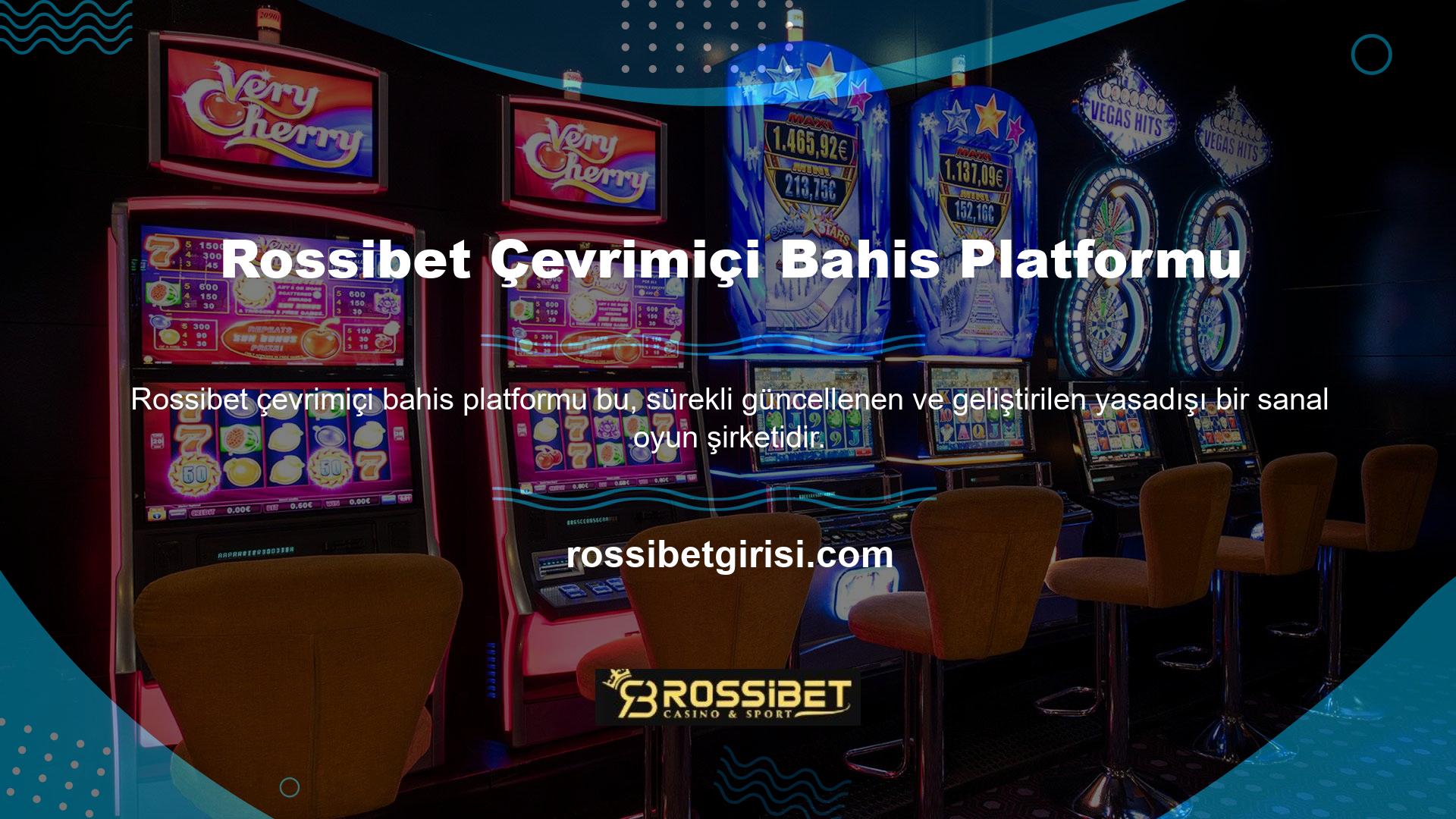 Rossibet, siteye eklenen yeni oyunlar, düzenli olarak değişen bonus ve promosyonlar ve en son gelişmeler hakkında üyeleri bilgilendirmek için sıklıkla haber teknolojilerini kullanır